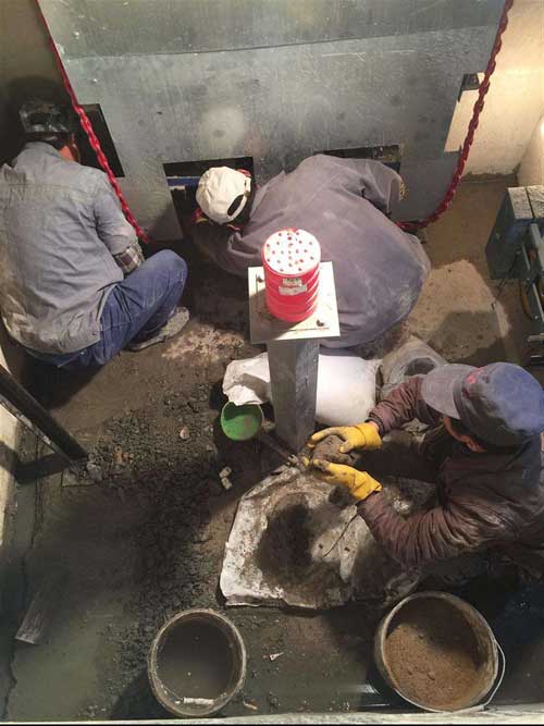 电梯井沉降缝堵漏